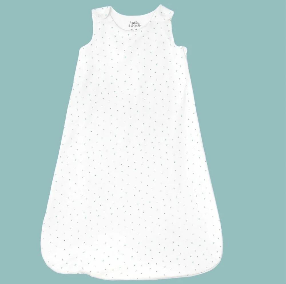 NWT Stellou & Friends 100% Cotton Star Swaddle Sleep Sack Babies OSFM 
 Neutral